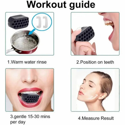 Jaw Exercise Ball Food-Grade Silica Gel Jawline Muscle Trainin Fitness Slimming Ball Nack Face Toning Jaw Exerciser Relex Gadget