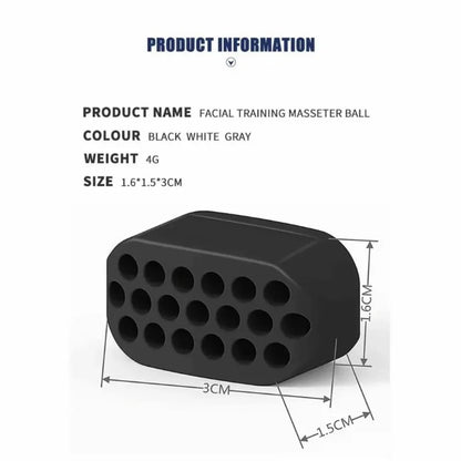 Jaw Exercise Ball Food-Grade Silica Gel Jawline Muscle Trainin Fitness Slimming Ball Nack Face Toning Jaw Exerciser Relex Gadget