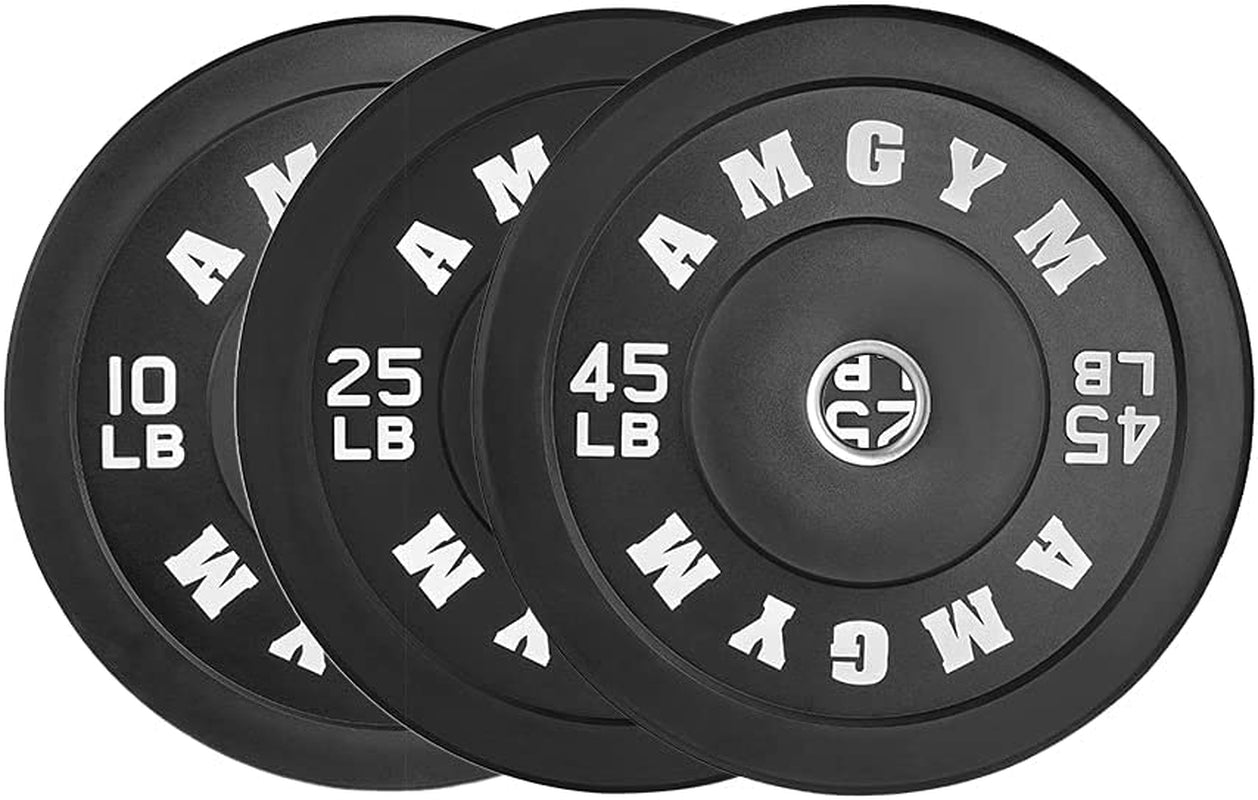 LB Bumper Plates Olympic Weight Plates, Bumper Weight Plates, Steel Insert, Strength Training